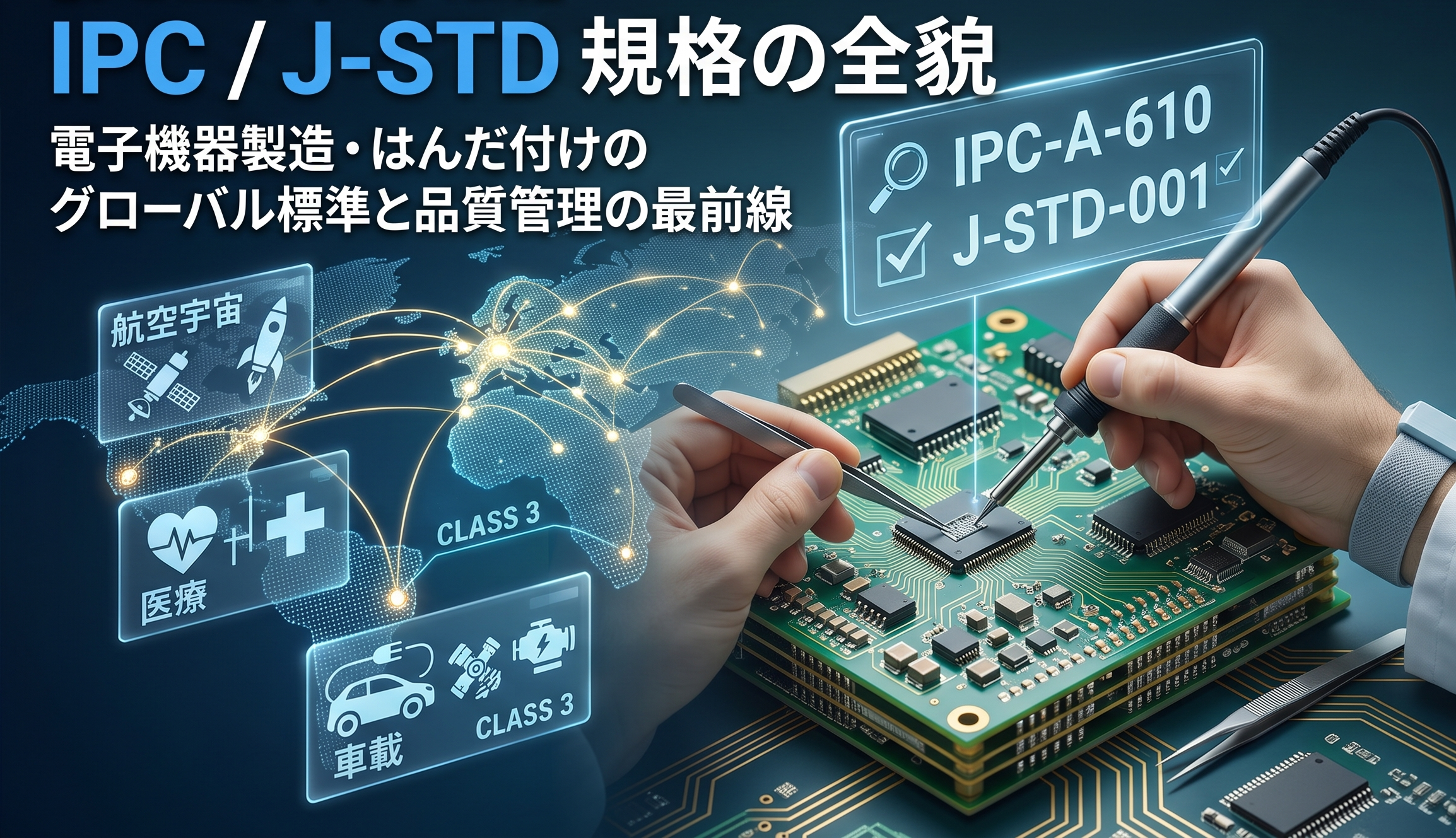 精密はんだづけ作業　有限会社アイ電気　はんだ基準